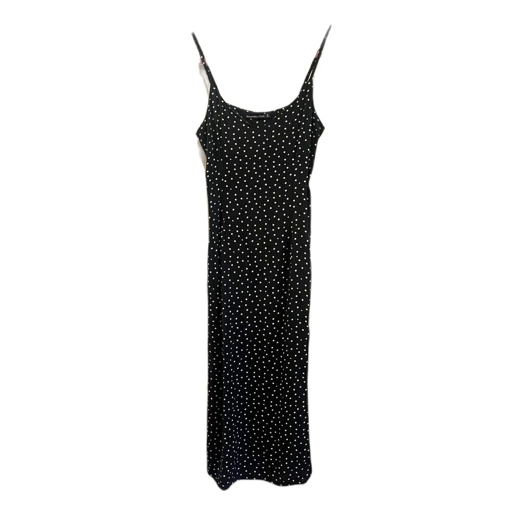 Abercrombie & Fitch Black Polka Dot Mini Dress Women's Size Small - Picture 6 of 10